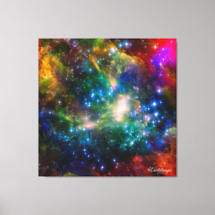 Magische Himmel Eine Fantasy-Kunstreise Wandkunst Leinwanddruck