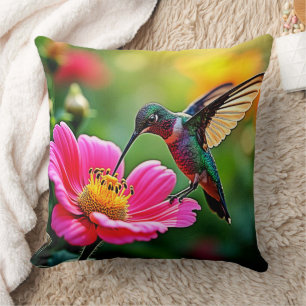 Magische Hummingbird Moments Design Kissen