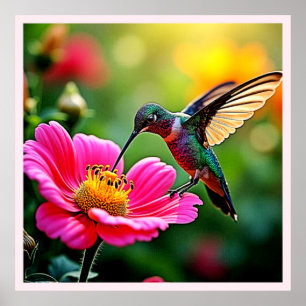 Magische Hummingbird Moments Design Poster