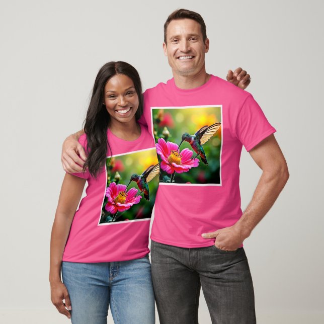 Magische Hummingbird Moments Design T-Shirt (Unisex)
