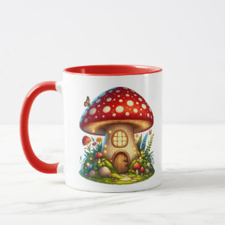 Magische Hütte Mushroom House Tasse