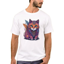 Magische IllustrationWasserfarbe Katze Boho Katze 
