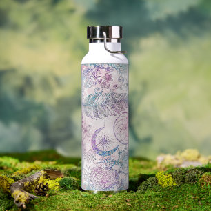 Magische Iridescent Glitzer Feathers Dreamcatcher Trinkflasche