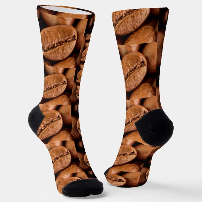 Magische Kaffeebohnen All-Over-Print Socken (Gewinkelt)