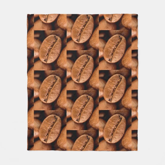 Magische Kaffeebohnen Fleecedecke (Vorderseite)