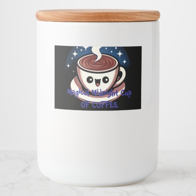 Magische Kaffeepause Lebensmitteletikett (Vorderseite)