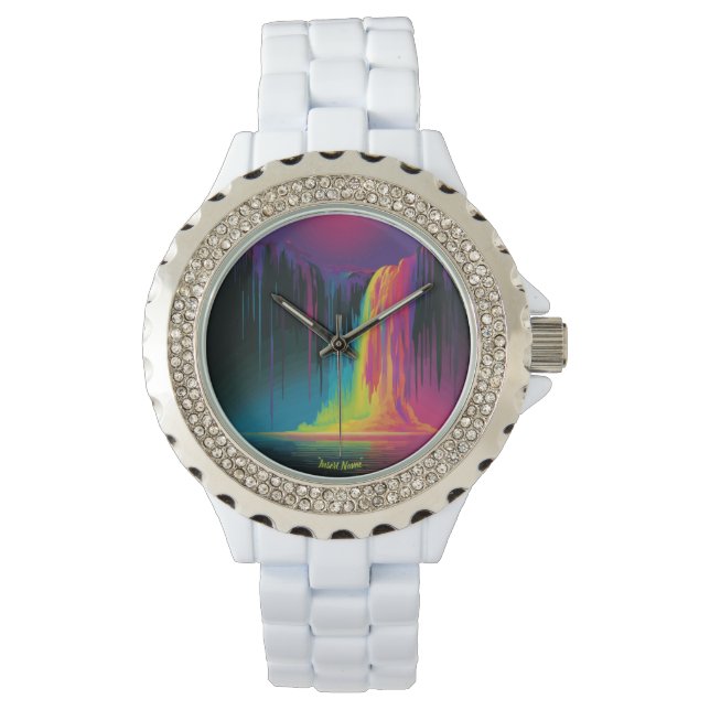 Magische Kaskade, fesselnde Ruhe Armbanduhr (Vorderseite)