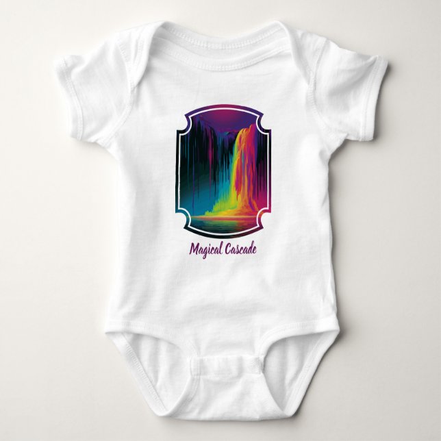 Magische Kaskade, fesselnde Ruhe Baby Strampler (Vorderseite)