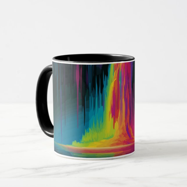 Magische Kaskade, fesselnde Ruhe Tasse (Vorderseite Links)