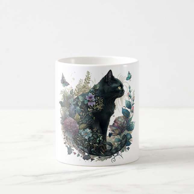 Magische Katze  Kaffeetasse (Mittel)