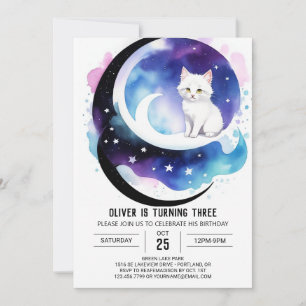 Magische Katze Printable Geburtstag Einladung