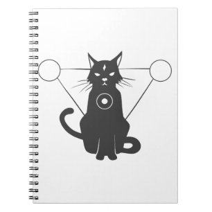 Magische Katzenfarbe - Silhouette auswählen Notizblock