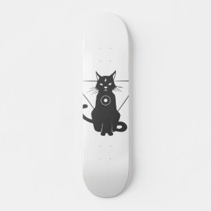 Magische Katzenfarbe - Silhouette auswählen Skateboard