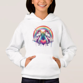 Magische Kinderhose mit farbenfroher Regenbogenhau Hoodie
