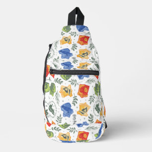 Magische Kräuterkunde HOGWARTS™ Häuser Muster Crossbody Bag