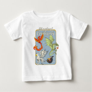 Magische Kreaturen Vintage Grafik Baby T-shirt