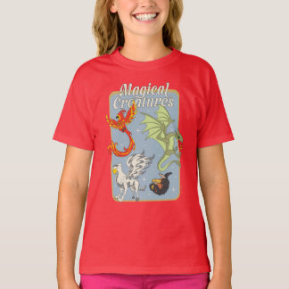 Magische Kreaturen Vintage Grafik T-Shirt