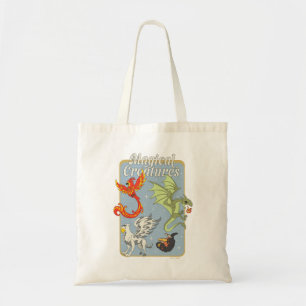Magische Kreaturen Vintage-Grafik Tragetasche