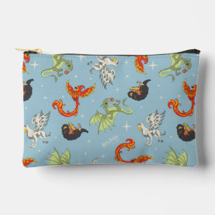 Magische Kreaturen Vintage-Muster Zubehörtasche