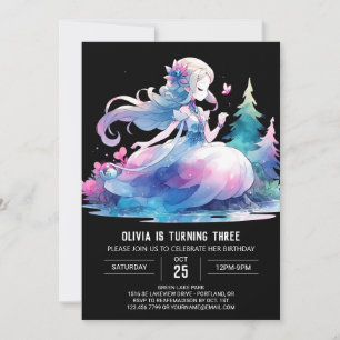 Magische Kronprinzessin Birthday Einladung