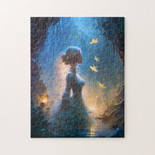 Magische Lady in Water Fantasy Art Puzzle