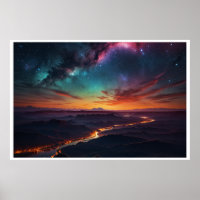 Magische Landschaft der Nordlichter