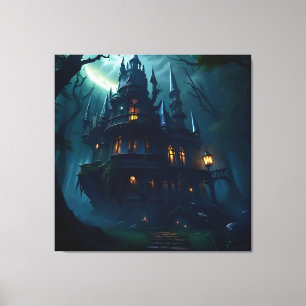 Magische Landschaft des gotischen Arkans 1 Leinwanddruck