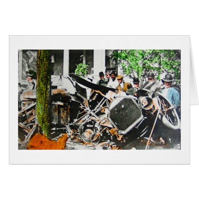 Magische Laternen-Auto-Wrack-Unfall Vintag (Vorderseite (Horizontal))