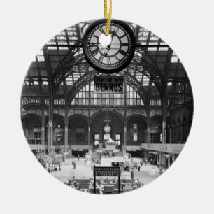 Magische Laternen-Dia Penn Stations-New York Keramik Ornament