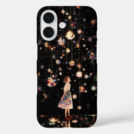 Magische leuchtende Kugeln und Sternenhimmel iPhon iPhone 16 Hülle