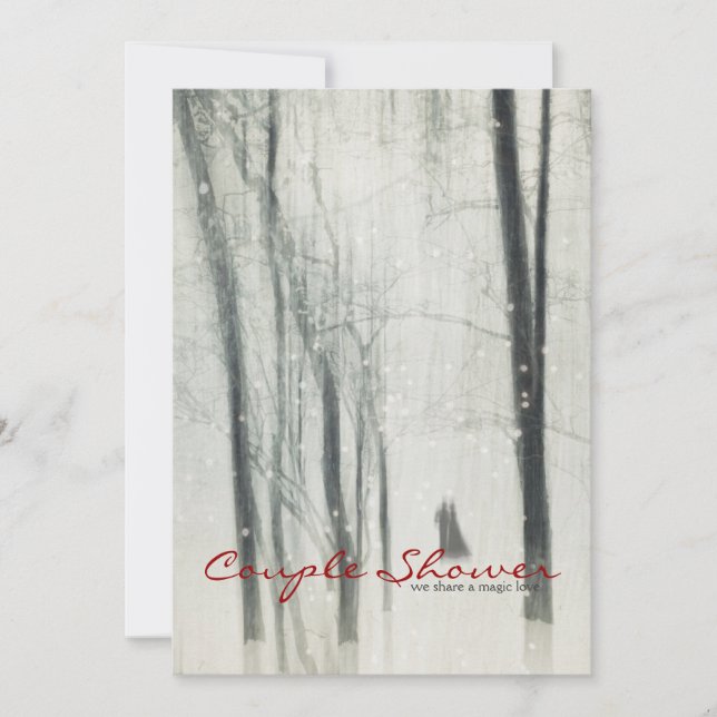 Magische Liebe-Paar-Dusche Einladung (Vorderseite)