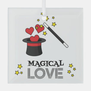 Magische Liebe - Schwarz Ornament Aus Glas