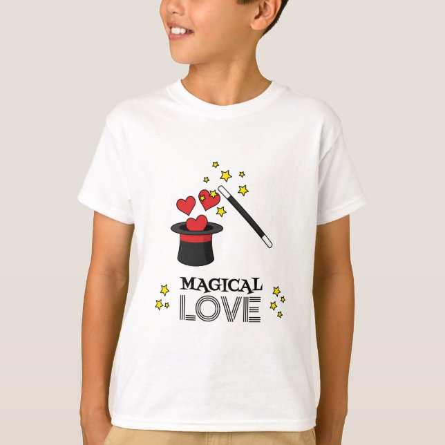 Magische Liebe - Schwarz T-Shirt (Vorderseite)