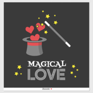 Magische Liebe - Weiß Aufkleber