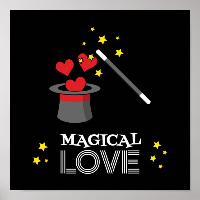 Magische Liebe - Weiß Poster (Vorne)