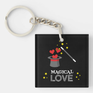 Magische Liebe - Weiß Schlüsselanhänger