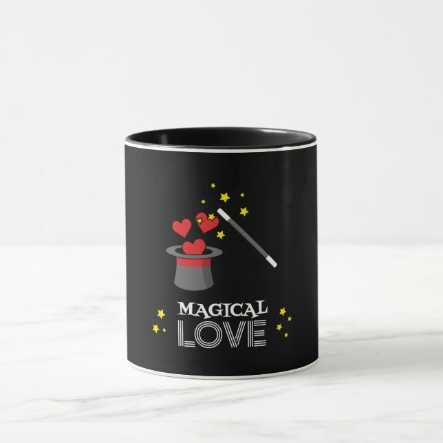 Magische Liebe - Weiß Tasse (Zentrum)