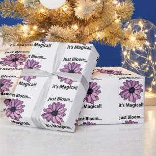Magische Lila Blume blendet einfach ihre Magie Geschenkpapier