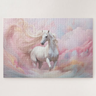 Magische Lila rosa Pastellfarben Einhorn Puzzle