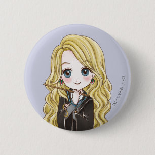 Magische Luna Lovegood Wasserfarbe Button