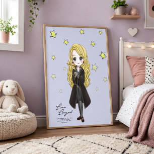Magische Luna Lovegood Wasserfarbe Poster