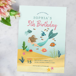 Magische Mädchen unter der Meerjungfrau 5. Geburts Einladung