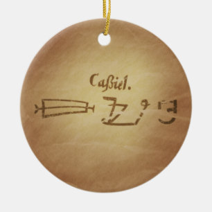 Magische Magie-Siegel-Engel-Kassielschutz-Magie-Ch Keramikornament