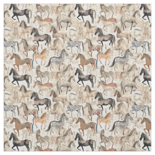 Magische Mähne: Whimsy Horse Stoff (Muster)