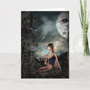 Magische Märchen Vollmond Freundschaftsblankkarte Karte