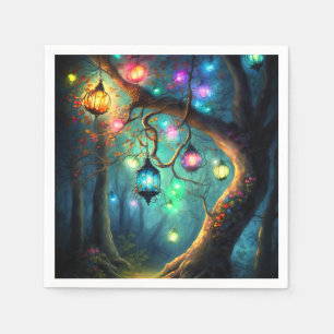 Magische Märchenprinzessin Fantasy Pixie Staub Par Serviette