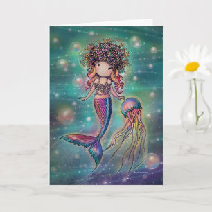 Magische Meer Niedliche Fantasy-Kunst von Molly Ha Karte