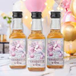 Magische Meerjungfrau-Geburtstagsparty für Kinder Alkoholflaschenetikett