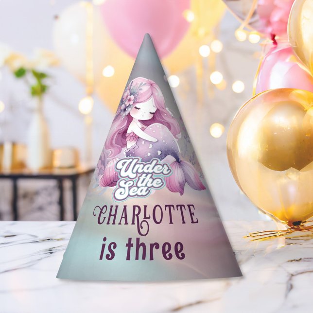 Magische Meerjungfrau-Geburtstagsparty für Kinder Partyhütchen (Von Creator hochgeladen)