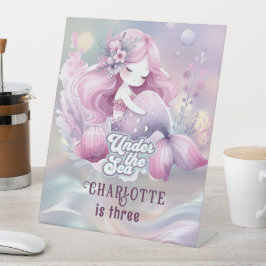 Magische Meerjungfrau-Geburtstagsparty für Kinder Sockelschild